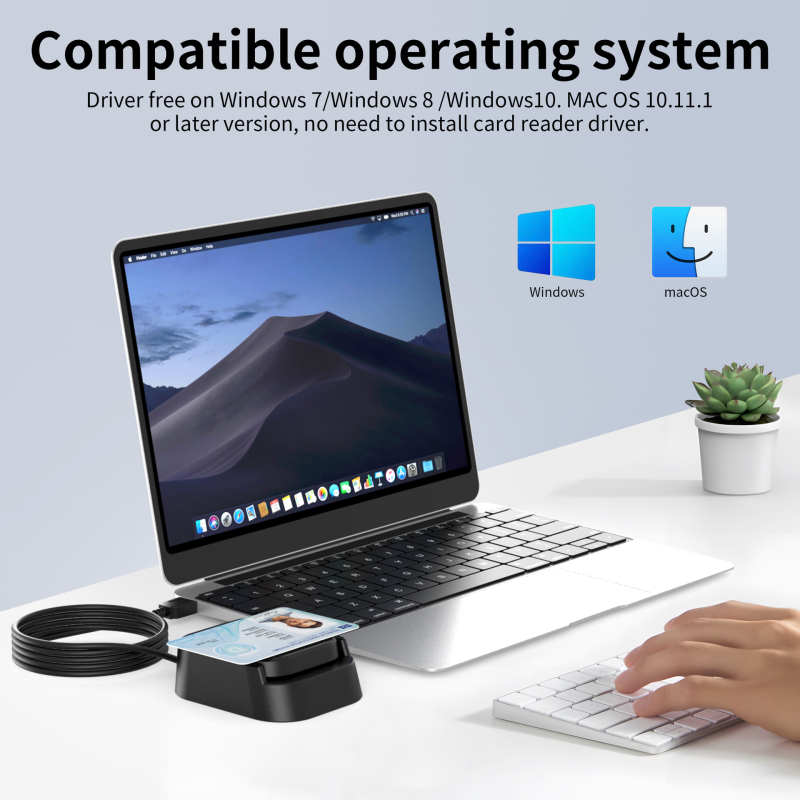 Piiriülene eksklusiivne USB2.0 kiipkaardilugeja panga sularahaautomaadi maksukontaktiga NFC 2-ühes kiipkaardilugeja