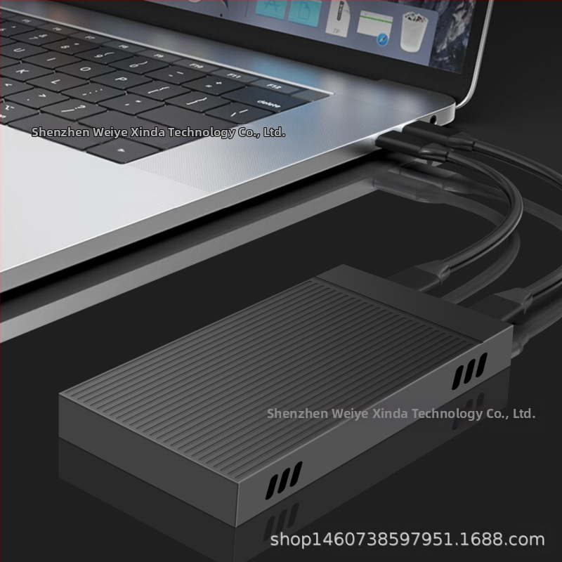 Докинг станция M.2 NVMe твърд диск с две позиции gen2 10Gbps HUB четири в едно