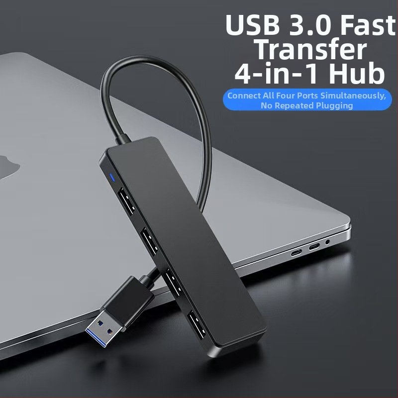 USB3.0HUB skirstytuvas ABS korpuso tarpvalstybinis, karšto pardavimo išplėtimo doko nešiojamojo kompiuterio šakotuvas