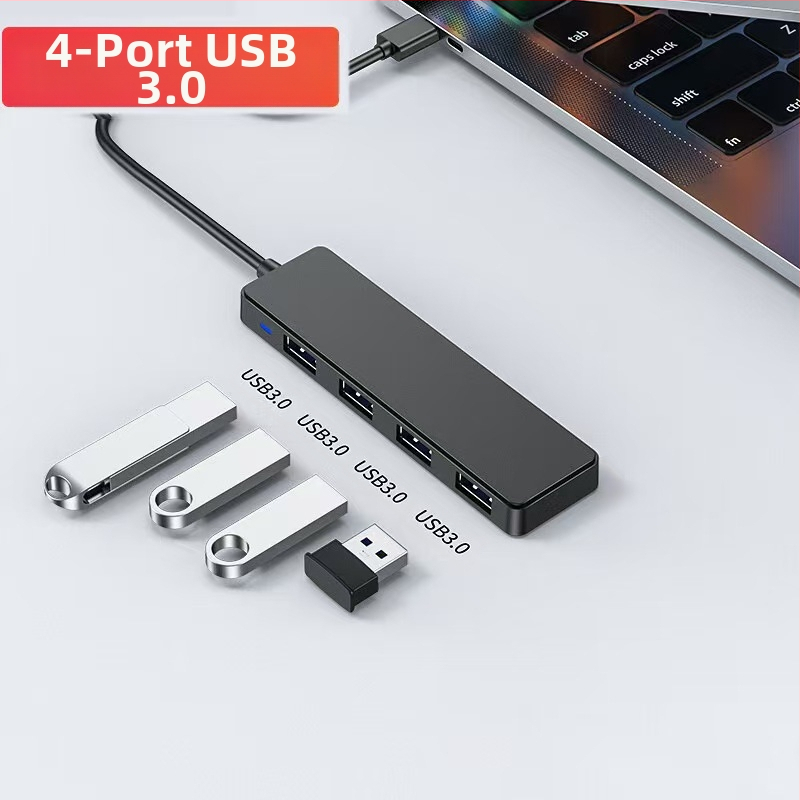 USB3.0HUB jaotur ABS-kestaga piiriülene müügil olev laiendusdoki sülearvuti jaotur