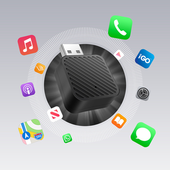 Lu Ruibao jaunais produkts — maza izmēra bezvadu Carplay Box starpsavienojums — viedais Android Auto divu vienā Apple Box