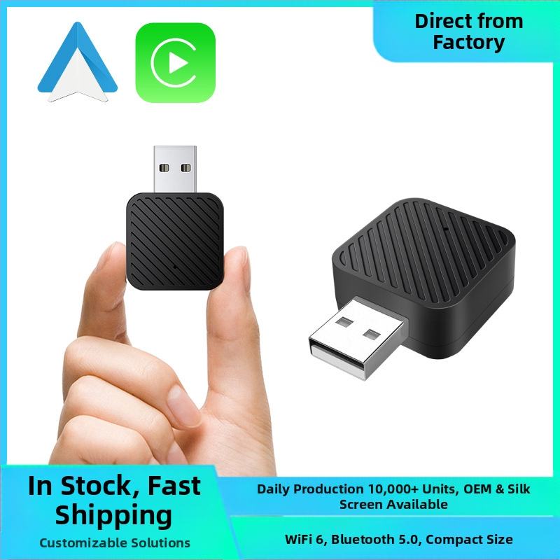 Lu Ruibao jaunais produkts — maza izmēra bezvadu Carplay Box starpsavienojums — viedais Android Auto divu vienā Apple Box