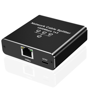 RJ45 gigabitu tīkla sadalītājs no 1 līdz 2 tīkla koplietotājs no 1 līdz 4 RJ45 tīkla kabeļa sadalītāja komutācijas maršrutēšana