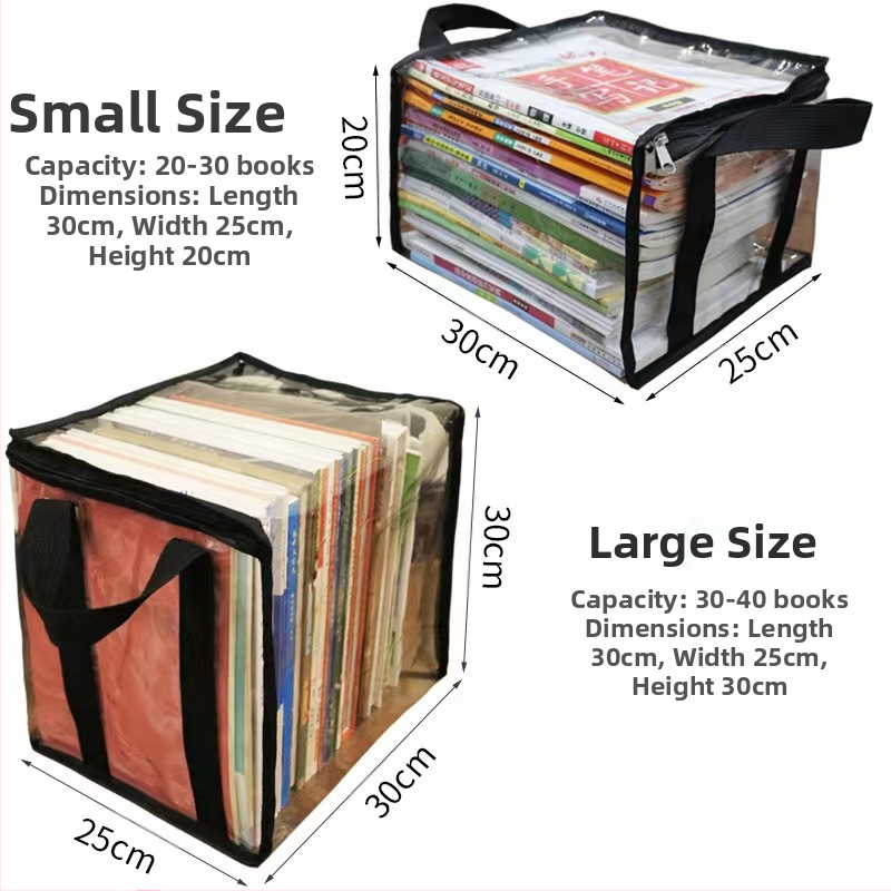 Hulgimüük PVC raamatute hoiukott õpilastele kaasaskantav mitmeotstarbeline veekindel ja tolmukindel viimistlusega suure mahutavusega paksendatud hoiukott