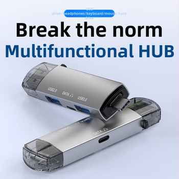 Daugiafunkcis kortelių skaitytuvas „viskas viename“ USB sąsajos ilgintuvas mobiliajam telefonui, kompiuteriui, didelės spartos kortelių skaitytuvo šakotuvas