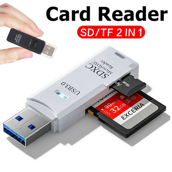 2-ühes kaardilugeja USB 3.0 Micro SD Tf mälukaardi OTG