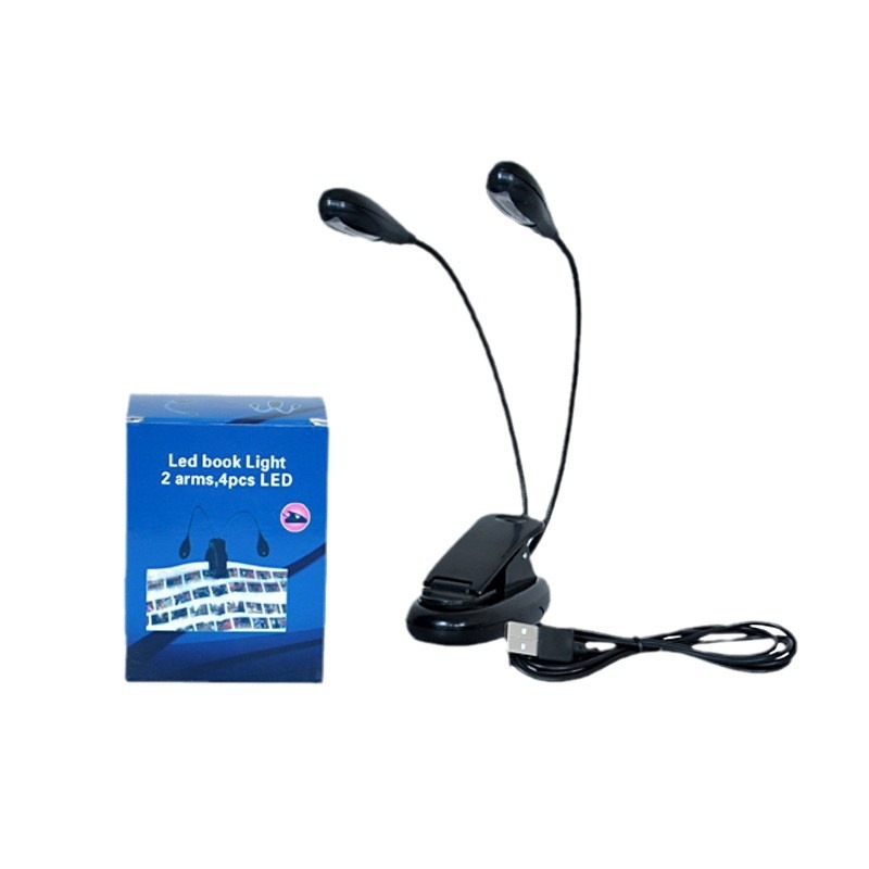 USB-klamber raamatuvalgusti USB-aku reguleeritav klamber laualamp raamatu lugemise öövalgusti LED-lugemislamp raamatuvalgusti noodiklamber noodivalgusti