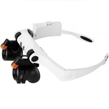 Šaltos ir šiltos šviesos LED lempos keitimas 21 tipo didinimo derinys tikslus dalių aptikimas laikrodžių remontas ant galvos tvirtinamas didinamasis stiklas