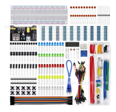 2022 m. Naujas 830 skylių rinkinys UNO R3 elementų paketui, pradedantiesiems skirtas 3386p potenciometras