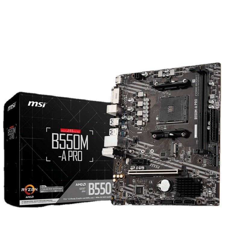 B550M-A PRO e-sporta datora mātesplate atbalsta Ruilong AMD CPU procesora AM4 saskarni