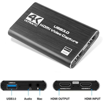 4K HDMI salvestuskaart Full HD 1080P 60Fps voogesituseks USA-s