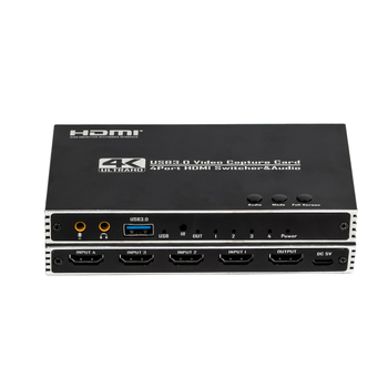 HDMI videokaardi neli sisendit, üks väljund ja neli pilti sünkroonivad sama pilti ja jagavad seda samaaegselt ning toetavad otseülekannet mitmel platvormil.