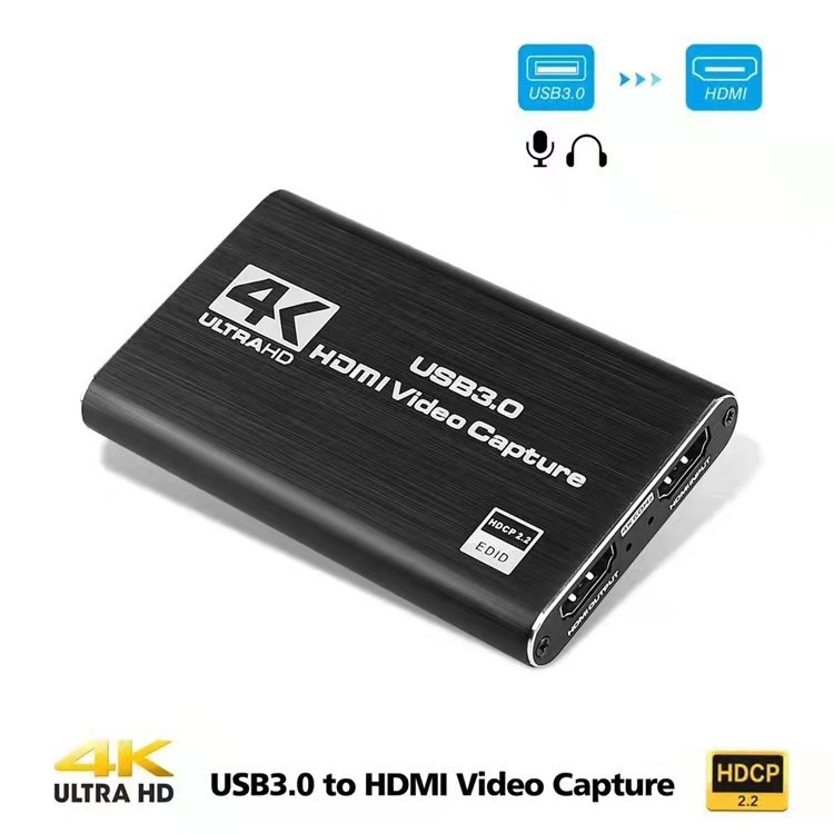 HDMI-salvestuskaart USB3 0 HDMI-USB otsesalvestuseks HDMI silmusväljundiga videokoguja HD 4K