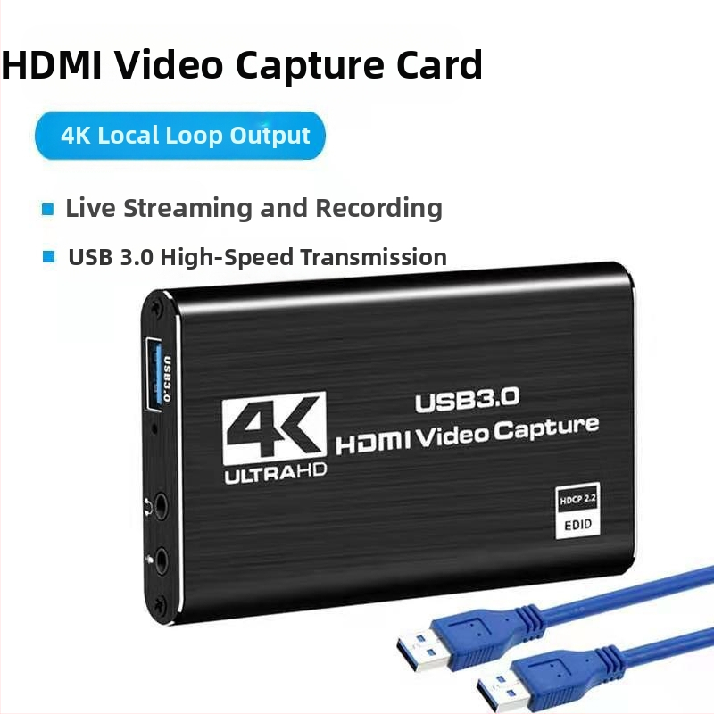HDMI карта за заснемане USB3.0 HDMI към USB запис на живо HDMI с loop out видео колектор HD 4K