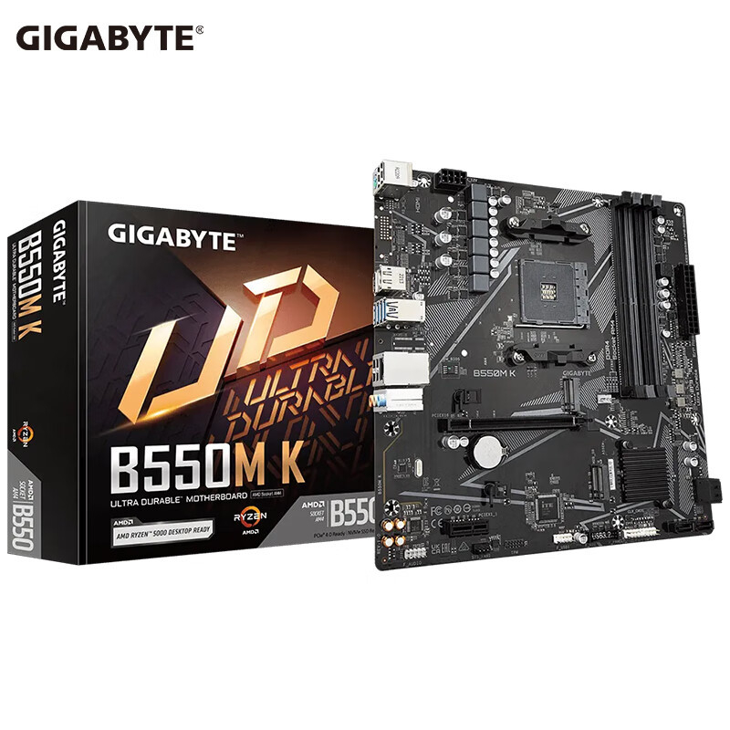 Gigabyte B550M K galda datora spēļu mātesplate AM4 Ruilong AMD R5 5600G R7 5700G