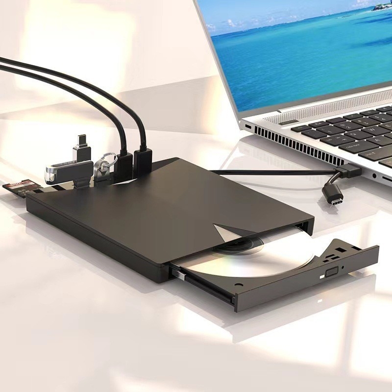 Jaunais 7-in-1 daudzfunkcionālais ierakstīšanas optiskais diskdzinis atbalsta paplašināšanas karšu lasīšanu, izmantojot ārējo USB TypeC optisko disku