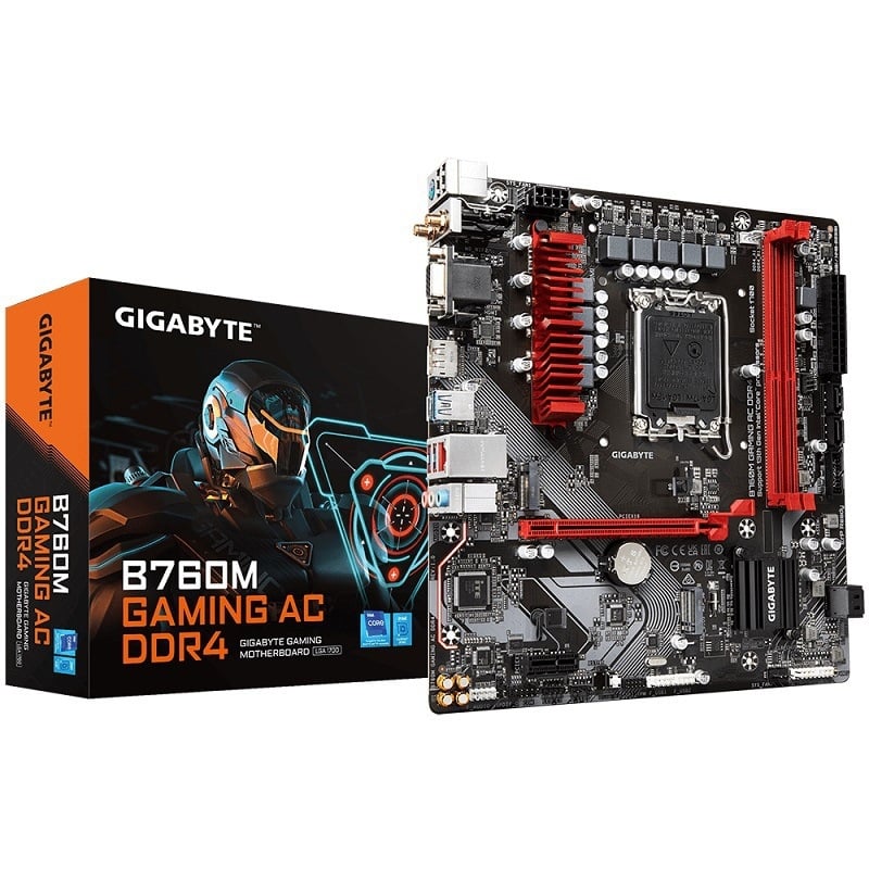 Gigaby/Jia B760M Gaming Ac Ddr4 mātesplate ir piemērota Cpu13600K\13400 procesoriem