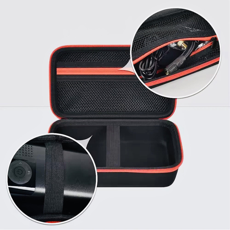 EVA auto õhupumba hoiukott, juhtmevaba õhupumba laadija hoiukast, kaasaskantav rõhuvastane veekindel EVA hoiukott