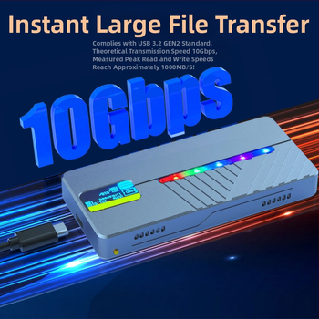 Διασυνοριακός έξυπνος σκληρός δίσκος m.2 SSD NVME/NGFF διπλού πρωτοκόλλου από κράμα αλουμινίου για φορητούς υπολογιστές