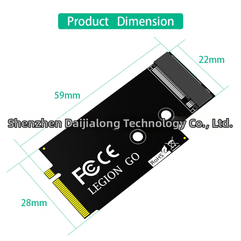 M.2 (NGFF) NVME M-Key SSD išplėtimo plokštė