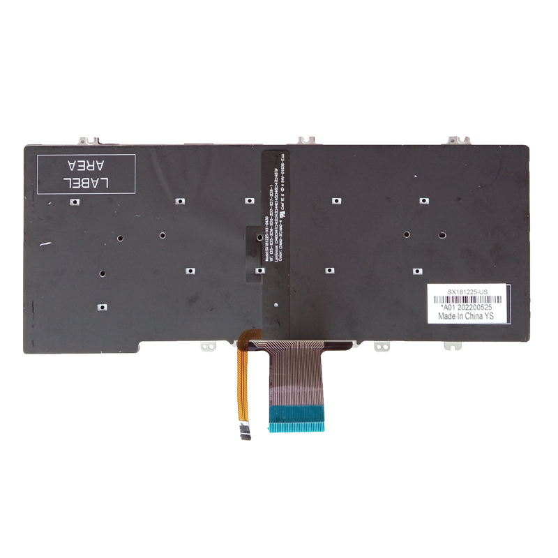 Taikoma „Dell E5280 5280 5288 5289 7280 7290 7380“ nešiojamojo kompiuterio klaviatūrai su foniniu apšvietimu