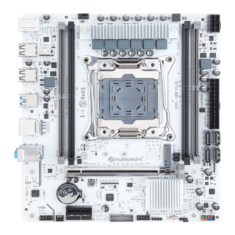 South China Gold X99-4MF PLUS Επιτραπέζιος Υπολογιστής Μητρική Κάρτα Παιχνιδιού με Πολλαπλά Άνοιγμα, Διακομιστής Studio Απόδοσης