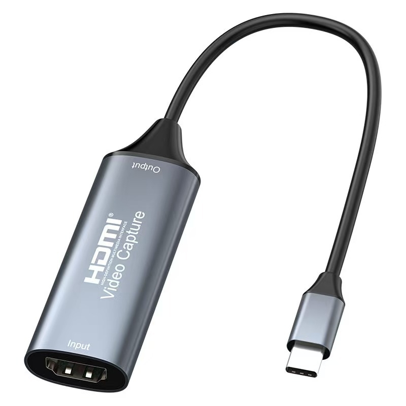 USB2.0 juhtmega salvestuskaart HDMI-C-tüüpi kõrglahutusega video salvestamiseks mobiiltelefoni otsesalvestus arvutimängudele