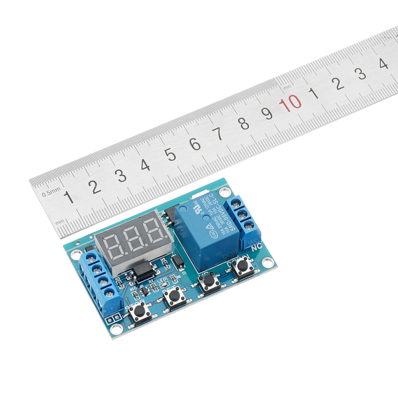 Viens releja moduļa aizkavēšanas izslēgšanas atvienošanas sprūda aizkavēšanas cikla laika ķēdes slēdzis ar USB