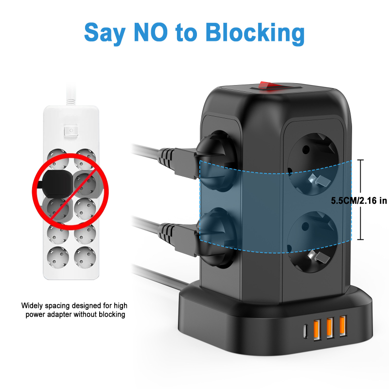 Piiriülene Euroopa standardne C-tüüpi torni vertikaalne pistikupesa Euroopa Prantsuse Ce-sertifikaadiga LVD pistikprogramm Venemaa pistikprogramm