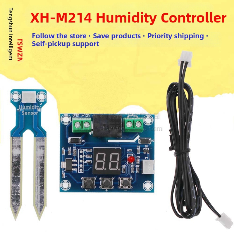 XH-M214 augsnes mitruma regulatora modulis digitālais displejs precīzs puķu poda digitālais displejs automātiskais laistīšanas smidzinātājs