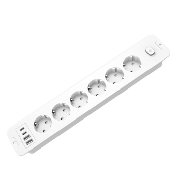 Europinis standartinis lizdas, Europos standartinis maitinimo blokas, įmontuotas lizdas, vokiškas sieninis kištukas, USB lizdas, ilgintuvo lizdas