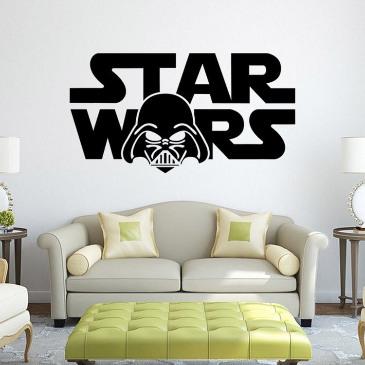 Modern új, kreatívan faragott Star Wars Star Wars figura falmatricák, DIY egyedi