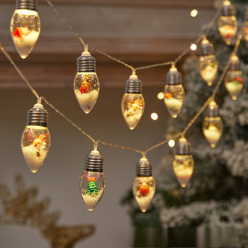 Нова трансгранична коледна декоративна светлинна верига Дядо Коледа Снежен човек Коледна светлинна верига Коледна светлинна верига по подразбиране Безплатна доставка