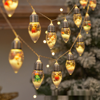 Нова трансгранична коледна декоративна светлинна верига Дядо Коледа Снежен човек Коледна светлинна верига Коледна светлинна верига по подразбиране Безплатна доставка