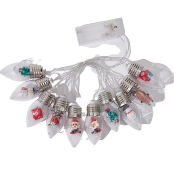 Нова трансгранична коледна декоративна светлинна верига Дядо Коледа Снежен човек Коледна светлинна верига Коледна светлинна верига по подразбиране Безплатна доставка