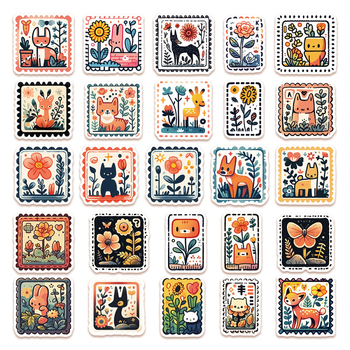 50 templikleebist sülearvuti pagasile, telefonikotile, käekotile, iPadile, veeklaasile, dekoratiivsetele veekindlatele kleebistele