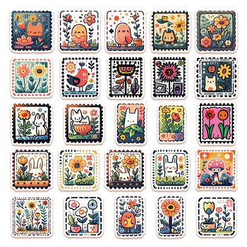 50 templikleebist sülearvuti pagasile, telefonikotile, käekotile, iPadile, veeklaasile, dekoratiivsetele veekindlatele kleebistele