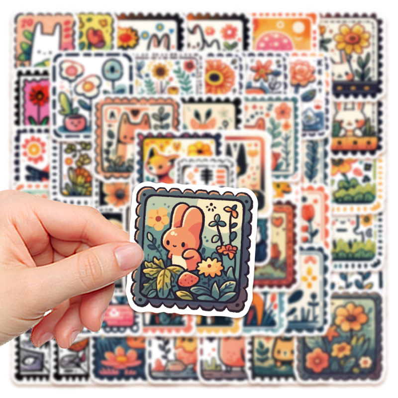 50 templikleebist sülearvuti pagasile, telefonikotile, käekotile, iPadile, veeklaasile, dekoratiivsetele veekindlatele kleebistele