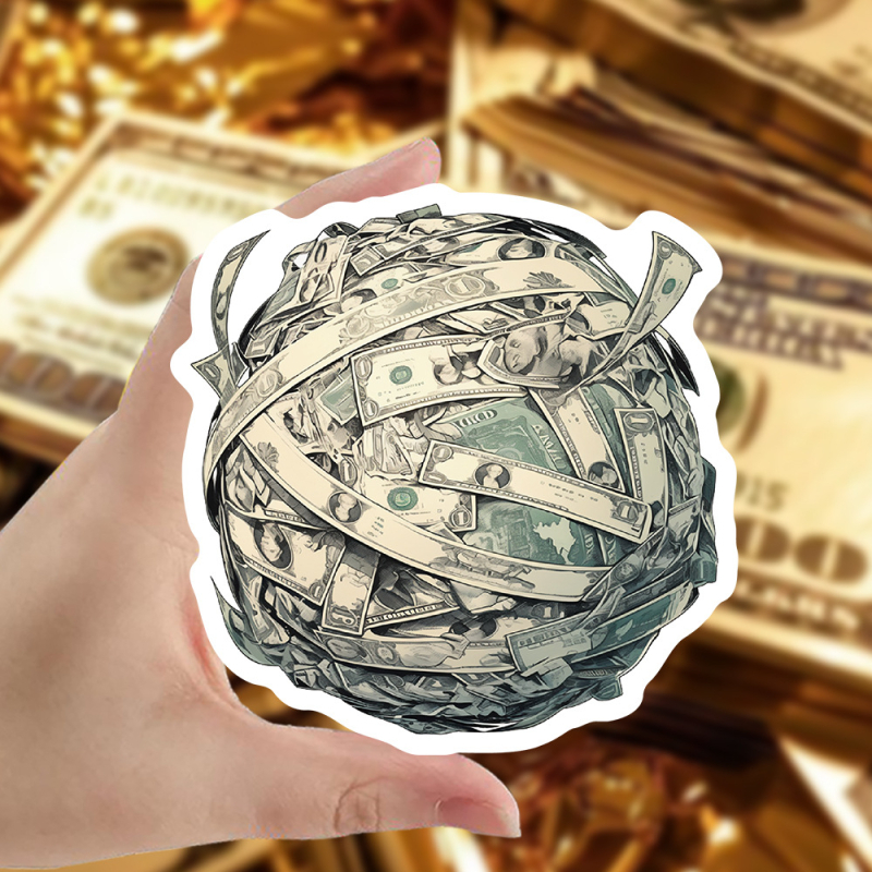 55 komada novca, naljepnice za svijet, kofer, gitaru, skateboard, bicikl, vodootporne naljepnice za grafite, prekogranična veleprodaja, vrući stil