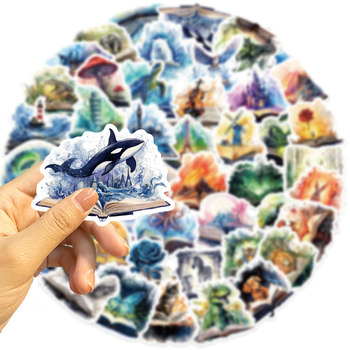 50 rajzfilm varázskönyv graffiti matrica személyre szabott dekoratív gitár laptop bőrönd barkács vízálló matricák