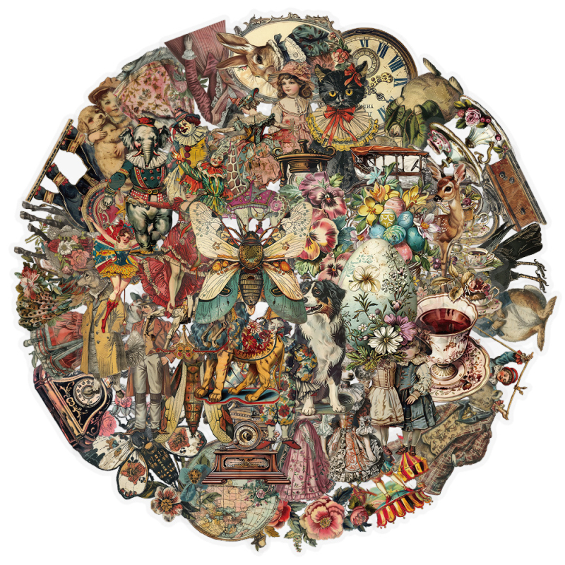 50 viktoriánus matrica, számítógépes kézikönyv, telefontok, napló, gördeszka, gitár, dekoratív matricák