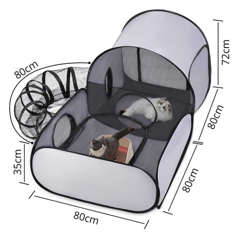 2025 Nova torba za mačke, prijenosni kavez za mačke i pse, kutija za mačke, prijenosna dijagonalna ekspanzija, velika torba za kućne ljubimce, prilagođavanje