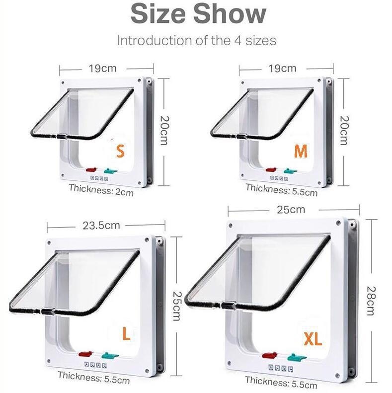 Vânzări directe din fabrică pentru animale de companie, ușă pentru pisici, pisică și câine, intrare și ieșire cu două sensuri, orificiu pentru ușă din lemn, ecran pentru fereastră, sticlă acrilică, casă pentru pisici