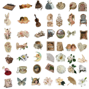 50 retro stiilis käsitsi konto graffiti kleebist kitarri märkmiku pagasi isetegemise veekindlad kleebised piiriülene hulgimüük