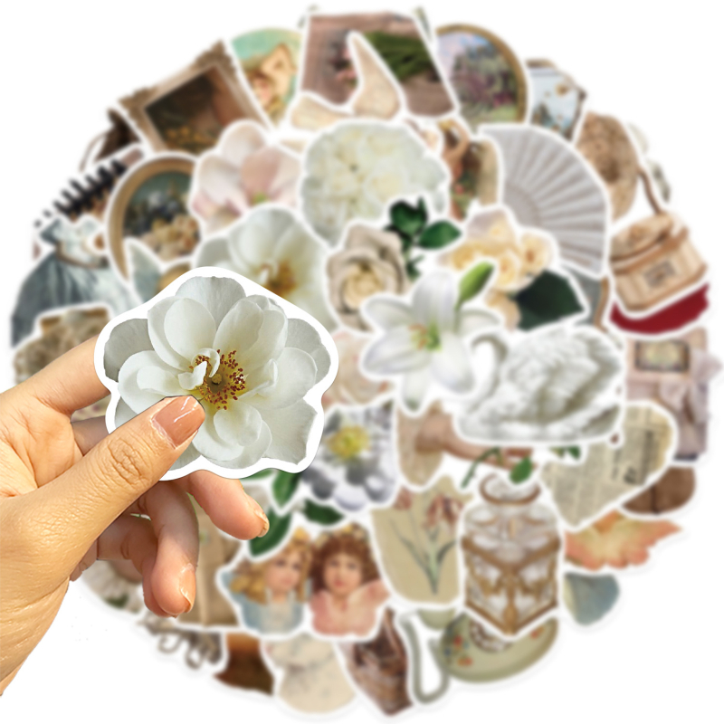 50 retro stiilis käsitsi konto graffiti kleebist kitarri märkmiku pagasi isetegemise veekindlad kleebised piiriülene hulgimüük