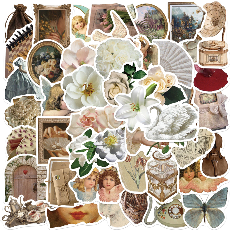 50 retro stiilis käsitsi konto graffiti kleebist kitarri märkmiku pagasi isetegemise veekindlad kleebised piiriülene hulgimüük