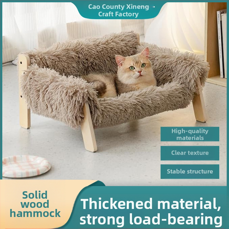 Fa kisállatfészek, téli meleg kutyaház, macskaház, kisállatszőnyeg, kisállat kanapéágy, kivehető és mosható meleg kisállatfekhely