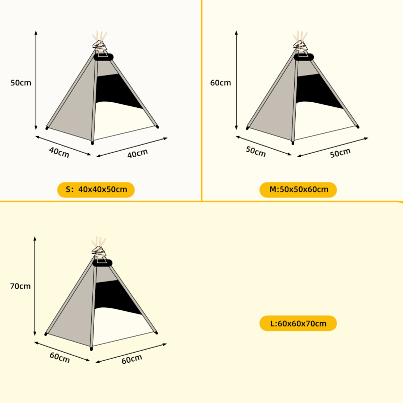 Kela kisállat sátor levehető és mosható, Mat pentagramos indiai macska- és kutyafészekkel