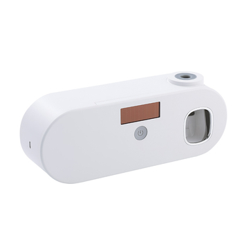 Pažangus UV sterilizavimo dantų šepetėlių laikiklis su automatiniu dantų pastos spaustuku, be perforatoriaus, montuojamas ant sienos