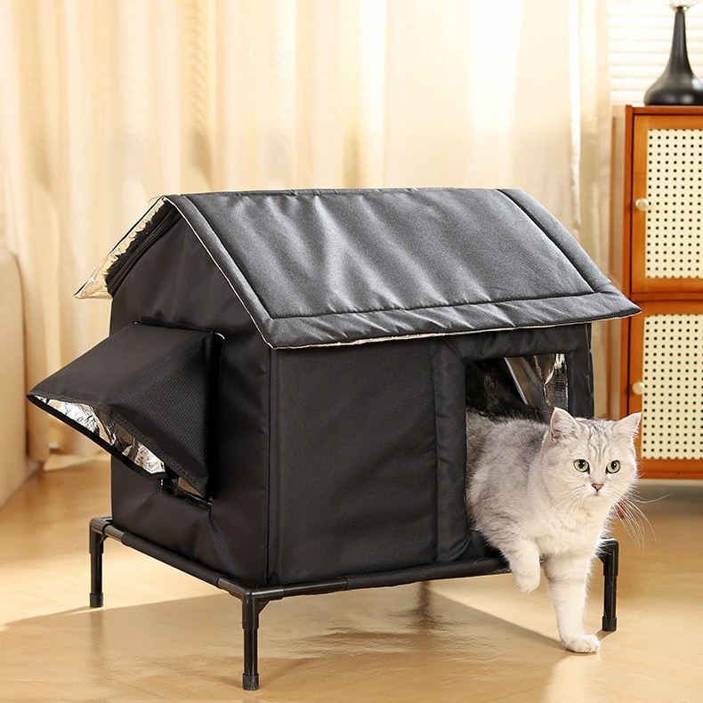 Az Amazon legkelendőbb macskafészke, kültéri Iglu, szigetelt macskafészek, összecsukható macskaketrec, macska, esőálló ház, esőálló macska- és kutyafészek